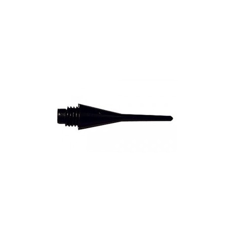 Embout Long 1/4 noir fléchettes pointes nylon