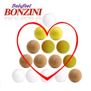 Balles Baby Foot blanches en plastique (vendues par 3) marque Bonzini -  Babyfoot - Achat & prix