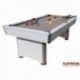 Billard Crosby 7 ft Américain Blanc Tapis Gris